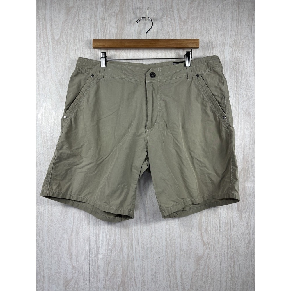 KUHL Kontra Shorts Mens‎ 38 Khaki Nylon Blend Hiking Outdoor Trail Lightweight